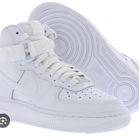 Nike Other - Nike Kids All-White High-Top Sneakers